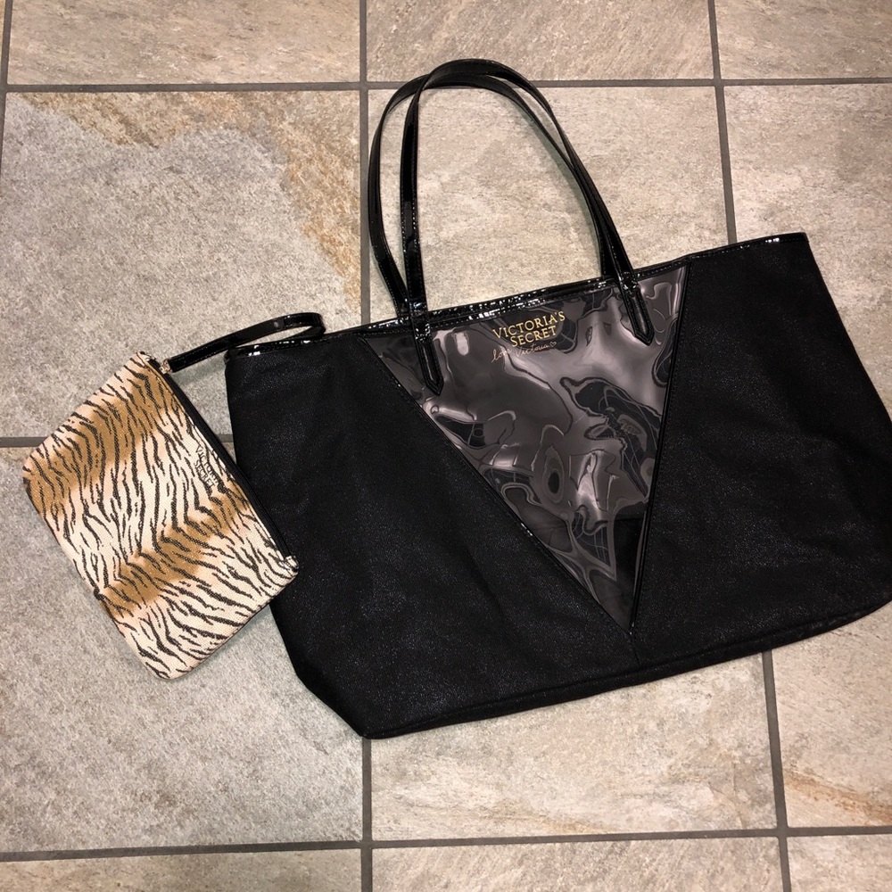 Victoria’s Secret Tote with Tiger Print Bag